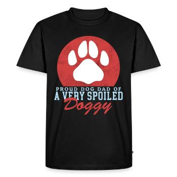 Dog Daddy Master Dogs Dog Owner Gift - Men's Premium Organic T-Shirt - black - Front - Nico (187cm)