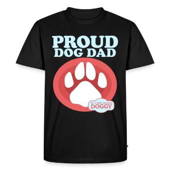Dog Daddy Dog Owner Master Dog Gift - Men's Premium Organic T-Shirt - black - Front - Nico (187cm)
