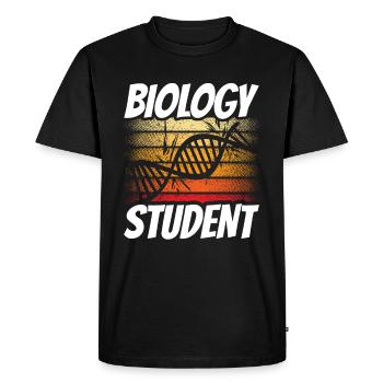 Étudiant en biologie Étudiant en biologie Profession de biologiste - T-shirt Premium bio Homme - noir - Devant - Nico (187cm)