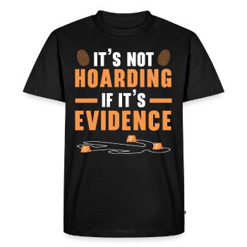 It's not receiving stolen goods if it's evidence of forums - Men's Premium Organic T-Shirt - black - Front - Nico (187cm)