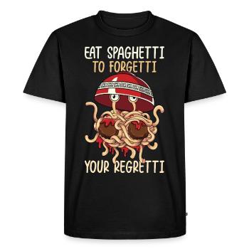 Flying Spaghetti Monster FSM - Men's Premium Organic T-Shirt - black - Front - Nico (187cm)