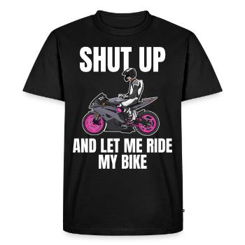 Moto Lifestyle / Moto / Moto motard - T-shirt Premium bio Homme - noir - Devant - Nico (187cm)