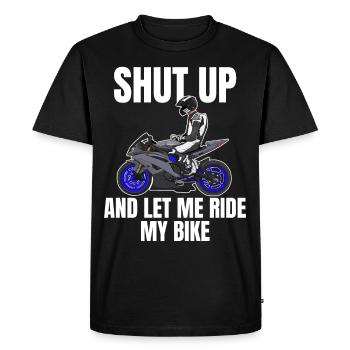 Moto Lifestyle / Moto / Moto motard - T-shirt Premium bio Homme - noir - Devant - Nico (187cm)