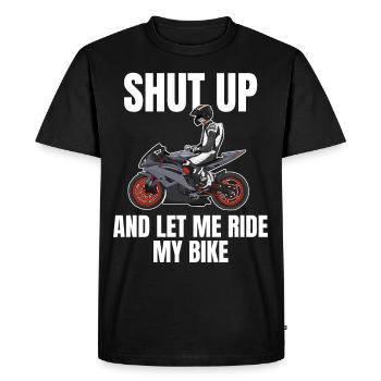 Moto Lifestyle / Moto / Moto motard - T-shirt Premium bio Homme - noir - Devant - Nico (187cm)
