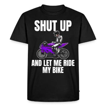 Moto Lifestyle / Moto / Moto motard - T-shirt Premium bio Homme - noir - Devant - Nico (187cm)