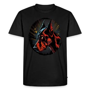 Doberman Dobermans Dog Dogs Puppy Doberman - Men's Premium Organic T-Shirt - black - Front - Nico (187cm)