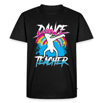 Dance Teacher Dance Teacher Dance School Dance Course - Men's Premium Organic T-Shirt - black - Front - Nico (187cm)