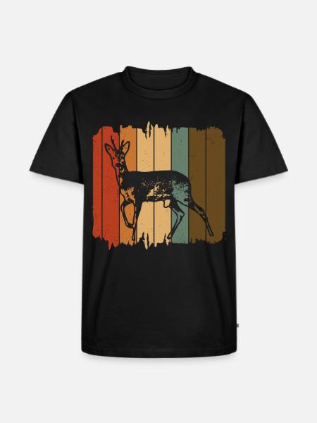Roe deer - Men's Premium Organic T-Shirt - black