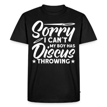 Discus Throw Discus Thrower Athletics Discus - Men's Premium Organic T-Shirt - black - Front - Nico (187cm)