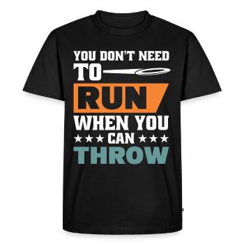 Discus Throw Discus Thrower Athletics Discus - Men's Premium Organic T-Shirt - black - Front - Nico (187cm)
