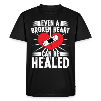 Cardiac Surgeon Broken Heart Can Healed Cardiac Surgery - Men's Premium Organic T-Shirt - black - Front - Nico (187cm)