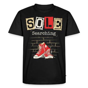 Semelle collectionneuse de chaussures sneakerhead - T-shirt Premium bio Homme - noir - Devant - Nico (187cm)