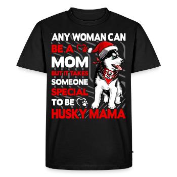 Husky Mama - Men's Premium Organic T-Shirt - black - Front - Nico (187cm)