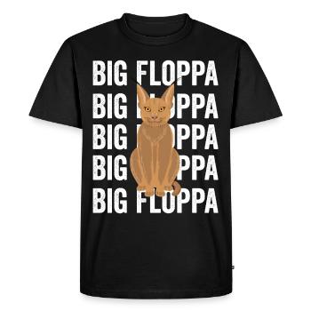 Big Floppa Caracal Cat Meme - Men's Premium Organic T-Shirt - black - Front - Nico (187cm)