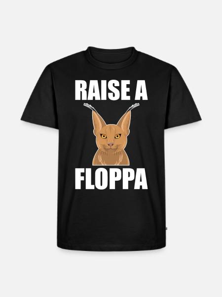 Big Floppa Caracal Cat Meme - Premium luomulaatuinen miesten t-paita - musta