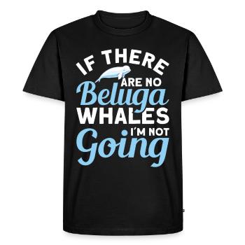 Béluga Béluga Baleine Observation des baleines Dauphin Dauphin - T-shirt Premium bio Homme - noir - Devant - Nico (187cm)