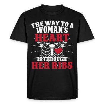 Cardiac Surgeon Way To Womans Heart Cardiac Surgery - Men's Premium Organic T-Shirt - black - Front - Nico (187cm)