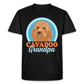 Cavapoo Grandpa Dog Owner Cavoodle Cadeau - T-shirt Premium bio Homme - noir - Devant - Nico (187cm)