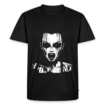 Zombie Horreur Vampire Fille Death Metal Grindcore - T-shirt Premium bio Homme - noir - Devant - Nico (187cm)