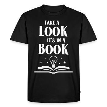 Take a look at the fact that it's in a - Men's Premium Organic T-Shirt - black - Front - Nico (187cm)