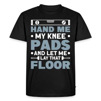 Flooring Flooring Installer Tiler Flooring - Men's Premium Organic T-Shirt - black - Front - Nico (187cm)