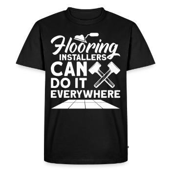Flooring Flooring Installer Tiler Flooring - Men's Premium Organic T-Shirt - black - Front - Nico (187cm)