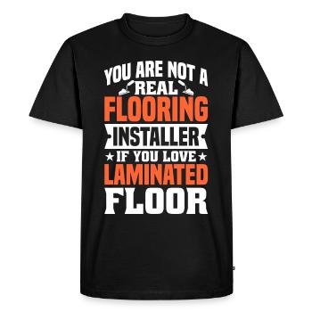 Flooring Flooring Installer Tiler Flooring - Men's Premium Organic T-Shirt - black - Front - Nico (187cm)