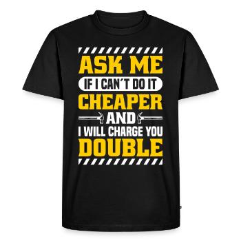 Flooring Flooring Installer Tiler Flooring - Men's Premium Organic T-Shirt - black - Front - Nico (187cm)
