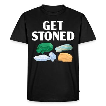 Obtenez Stoned Geology Rockhound Rock Gathering - T-shirt Premium bio Homme - noir - Devant - Nico (187cm)