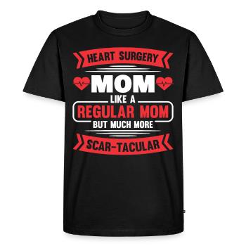 Heart Transplant Heart Surgery Heart Surgery Bypass - Men's Premium Organic T-Shirt - black - Front - Nico (187cm)