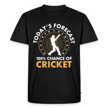 India Sports Cricket Lovers Cricketers - Men's Premium Organic T-Shirt - black - Front - Nico (187cm)