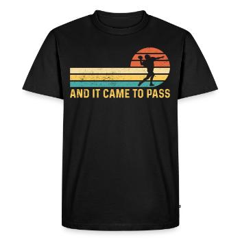 Funny Mormon Missionary LDS Soccer - Men's Premium Organic T-Shirt - black - Front - Nico (187cm)