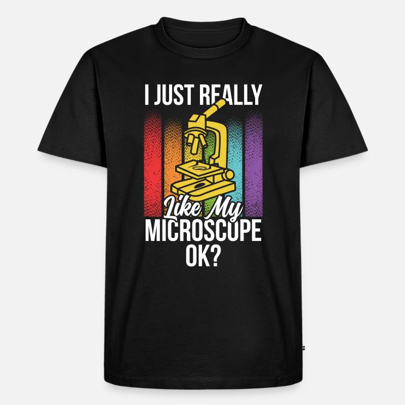 J’aime vraiment mon microscope Microscope - T-shirt Premium bio Homme - noir