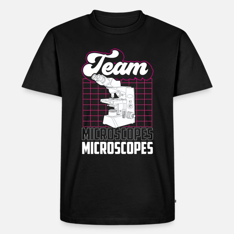 Équipe Microscopes Microscope Dictons Microscopes - T-shirt Premium bio Homme - noir