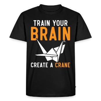 Entraînez votre cerveau Créez un Crane Japa - T-shirt Premium bio Homme - noir - Devant - Nico (187cm)