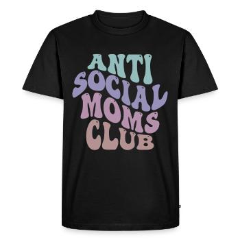 Anti Social Moms Club - Mothers Day - Men's Premium Organic T-Shirt - black - Front - Nico (187cm)