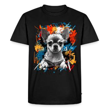 Chihuahua - T-shirt Premium bio Homme - noir - Devant - Nico (187cm)