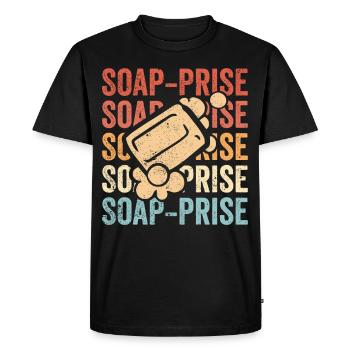 Fabricant de savon amusant - T-shirt Premium bio Homme - noir - Devant - Nico (187cm)