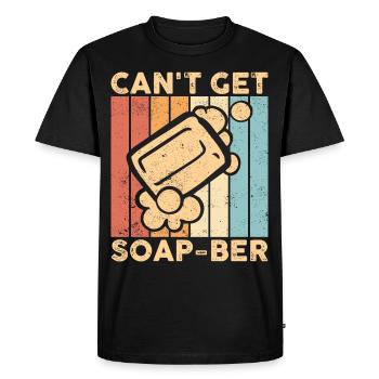 Fabricant de savon amusant - T-shirt Premium bio Homme - noir - Devant - Nico (187cm)