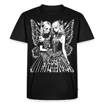 Fairycore Aesthetics Squelette Fée Goth Gothique G - T-shirt Premium bio Homme - noir - Devant - Nico (187cm)