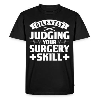 Anesthesie Technicien en anesthésie Anesthésiste Anesthésiste - T-shirt Premium bio Homme - noir - Devant - Nico (187cm)