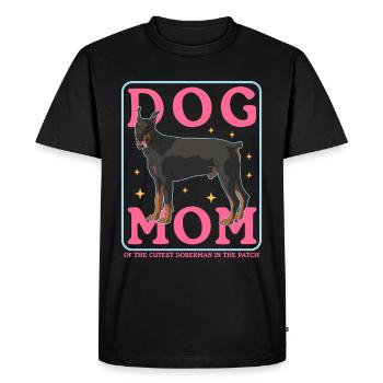 Doberman Mom Dog Owner Dog Mom Gift - Men's Premium Organic T-Shirt - black - Front - Nico (187cm)
