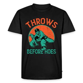 Entraîneur de Judo Arts Martiaux Mixtes Mma Combat Combat - T-shirt Premium bio Homme - noir - Devant - Nico (187cm)