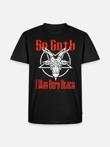 Belsebub Djävulen Gotiska Pentagram Mystiska - Ekologisk premium-T-shirt herr - svart