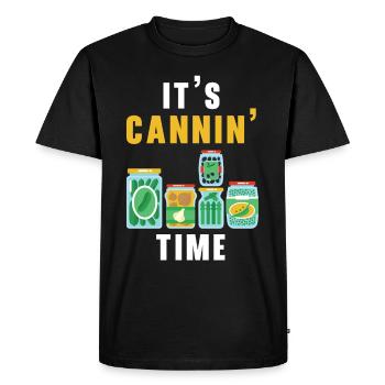 It's canning time canning containers canned food - Men's Premium Organic T-Shirt - black - Front - Nico (187cm)