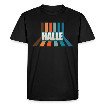 Halleserin Halleser Halle - Men's Premium Organic T-Shirt - black - Front - Nico (187cm)