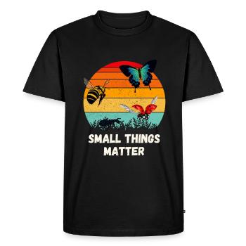 Insect Saying Insect Lover Entomology - Men's Premium Organic T-Shirt - black - Front - Nico (187cm)