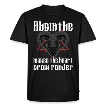 Satan Belzébuth Diable Gothique Pentagramme Mystique - T-shirt Premium bio Homme - noir - Devant - Nico (187cm)