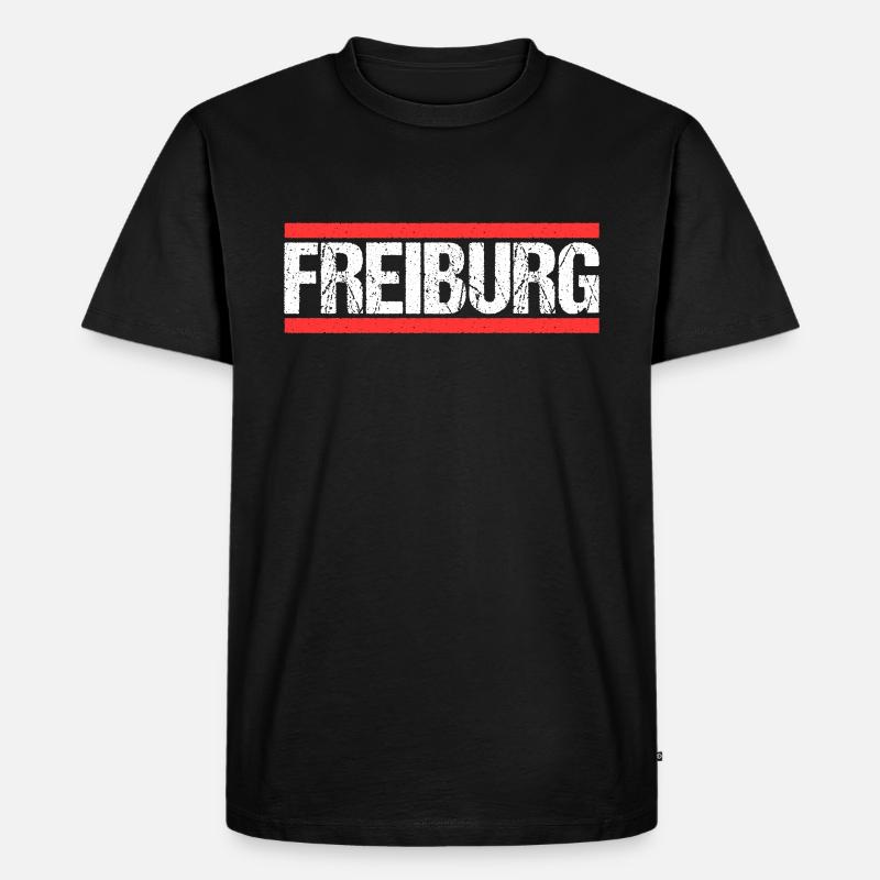 Freiburgerin Freiburger Freiburg - Männer Premium Bio T-Shirt - Schwarz