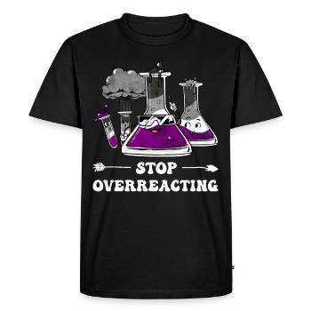 Asexual Pride Ace Flag Science Teacher - T-shirt Premium bio Homme - noir - Devant - Nico (187cm)